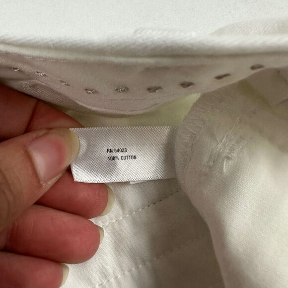 GAP Women's White Modern Boot Bootcut Chino Dress Pants 100% Cotton Size 2A - Picture 7 of 11